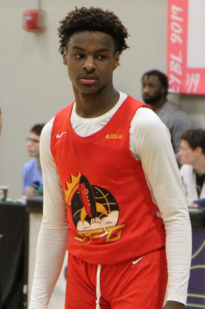 Bronny James Imagem com Bronny James